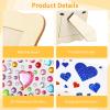 16 Pieces Wooden Photo Frame Craft Kit, DIY Blank Frames with Vibrant Markers and Sparkly Sticker Sheets, Unfinished Wooden Frames for 5 X 7 in Images, Ideal for School and Family Projects view 2