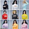 1/12 Scale Female Clothes, Open Chest Long Sleeves Shirt for 6-inches Female Action Figure Body Doll, 1/12 Stretchy Tight-Fitting Short Bodycon Dress Costume (Grey) view 2