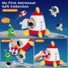 IPOZITO Baby Toys 6-12 Months,Soft Rocket with 5 Sensory Plush Toy, Rattle, Crinkle Paper, Squeaker, Mirror, Busy Montessori Toys for 6 Month Old Christmas Baby Stocking Stuffers view 4