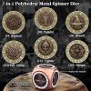 PJOY 7 in 1 DND Spinner Dice Set Metal Cube Spinner Dice for Dungeons and Dragons Gifts Ideas for Gamers Role Playing Game Accessories Cool DND Gifts Desk Gadgets for DM Dungeon Masters Players view 2