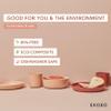 EKOBO Bamboo Kids Bowls Set of 4, 20oz Reusable Toddler Bowls, EcoComposite, BPAFree, Dishwasher Safe, Stackable Cereal bowls for kids and Toddler Meals Indoors & Outdoors (Storm) view 4