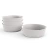 EKOBO Bamboo Kids Bowls Set of 4, 20oz Reusable Toddler Bowls, EcoComposite, BPAFree, Dishwasher Safe, Stackable Cereal bowls for kids and Toddler Meals Indoors & Outdoors (Cloud) view 1