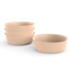EKOBO Bamboo Kids Bowls Set of 4, 20oz Reusable Toddler Bowls, EcoComposite, BPAFree, Dishwasher Safe, Stackable Cereal bowls for kids and Toddler Meals Indoors & Outdoors (Blush) view 1