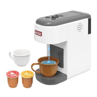 Toys Barista Coffee Machine Toy Kitchen Playset for Kids with Moving Parts, Kitchen Accessories Pretend Play Toddler Coffee Playset for Girls Boys Birthday Gifts