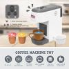 Toys Barista Coffee Machine Toy Kitchen Playset for Kids with Moving Parts, Kitchen Accessories Pretend Play Toddler Coffee Playset for Girls Boys Birthday Gifts view 2