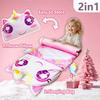 Unicorn Sleeping Bag for Kids Ages 3-6, Plush Nap Mat with Pillow & Blanket, Slumber Bag for Preschool Daycare Kindergarten, Boys Girls Birthday Gift view 3