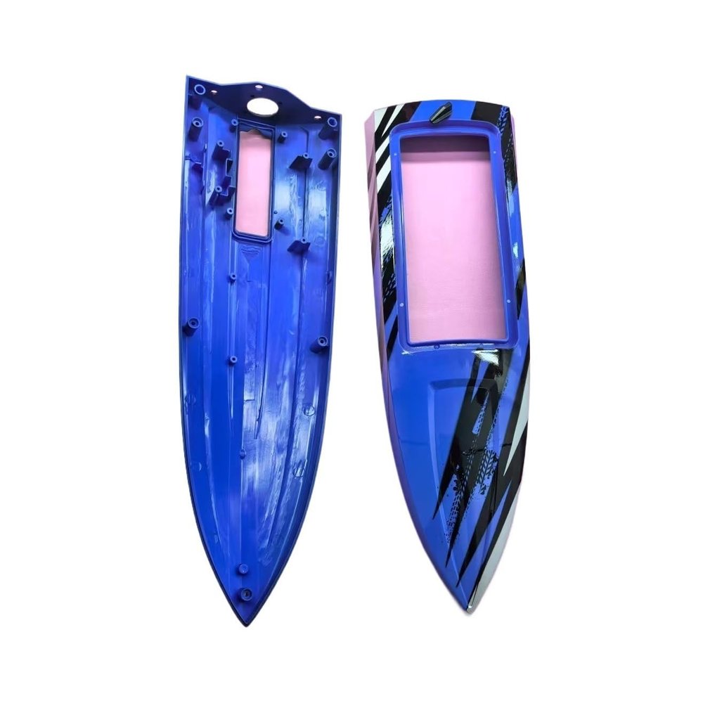 Boat Hull, Upper and Lower Parts, Compatible with TX749 RC Jet Boat(Blue)