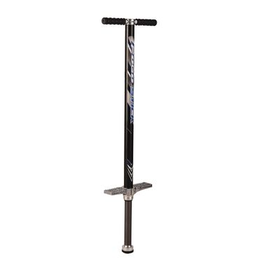 Relaxdays Pogo Stick Adults, Elastic Stick Up to 110 kg, Padded, Outdoor, Non-Slip, Stainless Steel, Black