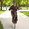Relaxdays Pogo Stick Adults, Elastic Stick Up to 110 kg, Padded, Outdoor, Non-Slip, Stainless Steel, Black view 2