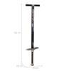 Relaxdays Pogo Stick Adults, Elastic Stick Up to 110 kg, Padded, Outdoor, Non-Slip, Stainless Steel, Black view 4