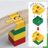 Bunu1492 Wooden Train Track Accessories Set, 64 pcs Train Track Connector, Compatible with All Major Brands Tracks, Christmas Birthday Gift for Boys Girls, Trains Toys Expansion Pack for Kids Ages 3+ view 4