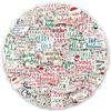 100 Pcs Christmas Theme Stickers for Kids Adults and Water Bottle Calendar Cards Envelopes Scrapbooking Laptop, Holiday Stickers Christmas Party Favors Supplies view 1
