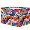 Aglebo Abstract Hedgehog Flower Storage Basket Foldable Storage Bins Fabric Organizer Basket with Handles Rectangle Closet Basket for Shelves Laundry Nursery Bedroom Basket, 15 x 11 x 9.5 in 1 Pack view 2