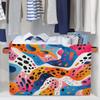 Aglebo Abstract Hedgehog Flower Storage Basket Foldable Storage Bins Fabric Organizer Basket with Handles Rectangle Closet Basket for Shelves Laundry Nursery Bedroom Basket, 15 x 11 x 9.5 in 1 Pack view 4