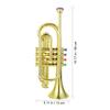 DEARMAMY 1pc Simulation Trumpet with Four Tones Music Fake Trumpet Model for Kids view 2