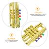 DEARMAMY 1pc Simulation Trumpet with Four Tones Music Fake Trumpet Model for Kids view 3