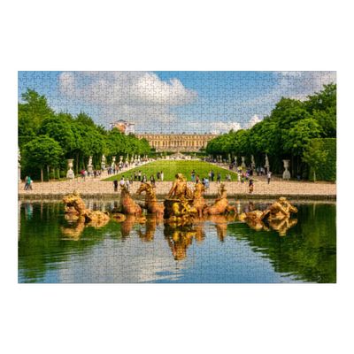1000pcs Puzzles for Adults Apollo Fountain Versailles Gardens Paris France Wooden Jigsaw Puzzles Challenging Fun Educational Family Games Kid Toys Art Work Gift Home Decor 30 X 20 Inches