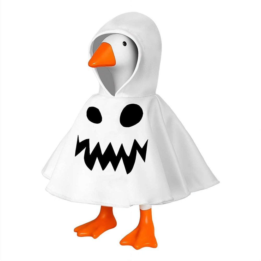 7 Inch Desk Goose Outfits Red Hoodies Tabletop Goose Accessory Mini Porch Goose Costume Magnetic Goose Statue Key Holder Clothes for Table Office Home Decor
