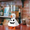 7 Inch Desk Goose Outfits Red Hoodies Tabletop Goose Accessory Mini Porch Goose Costume Magnetic Goose Statue Key Holder Clothes for Table Office Home Decor view 3