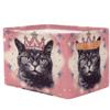 Aglebo Wild Heart Storage Basket Foldable Storage Bins Fabric Organizer Basket with Handles Rectangle Closet Basket for Shelves Laundry Nursery Bedroom Basket, 15 x 11 x 9.5 in 1 Pack view 2