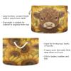 DOMIKING Large Storage Basket for Toys Cow Sunflowers Golden Storage Bin Box Kids Laundry Hamper for Laundry Hamper Kid's Room Baby & Dog Toy view 3