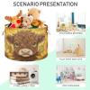 DOMIKING Large Storage Basket for Toys Cow Sunflowers Golden Storage Bin Box Kids Laundry Hamper for Laundry Hamper Kid's Room Baby & Dog Toy view 4