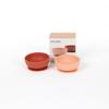 EKOBO Silicone Suction Bowls for Baby Set, 2 Toddler Bowls (Blush, Terracotta), 10oz High-Rim Baby Bowl with Suction Base, Microwave, Oven, Freezer Safe  Reusable, Safe Baby Feeding Bowl BPA free view 1