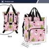 VEKELEE Christmas Snowman Tree Diaper Bag Backpack Large Travel Baby Diaper Bag with Stroller Straps Unisex Travel Essential view 3