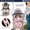 VEKELEE Christmas Snowman Tree Diaper Bag Backpack Large Travel Baby Diaper Bag with Stroller Straps Unisex Travel Essential view 4
