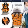 VEKELEE Halloween Black Bat Diaper Bag Backpack Large Travel Baby Diaper Bag with Stroller Straps Unisex Travel Essential view 4