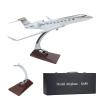 11.81" Gulfstream Jet Model 650, Aviation Airplane Models Alloy Diecast Airplane, Resin Model Airplanes with Stand and Gift Box Adult Collectibles and Decoration Gift (G650) view 1