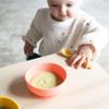 EKOBO Silicone Suction Bowls for Baby Set, 2 Toddler Bowls (Coral & Mimosa), 10oz High-Rim Baby Bowl with Suction Base, Microwave, Oven, Freezer Safe  Reusable, Safe Baby Feeding Bowl BPA free view 4
