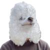 Full Head Poodle Mask,Realistic Poodle Head Mask,Spoof Animal Costume for Halloween Christmas Role-Play Party,Funny Animal Dog Head Masks view 1