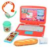 Pretend Play Home Office Set for Kids Ages 3-7, Includes Toy Kids Laptop,Cell Phone,Hamburg Harmonica,Headset & Toddlers Beverage Cup-Pretend Work Simulation Play view 1