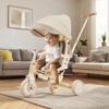 7 in 1 Baby Tricycle Stroller for Toddlers Ages 1Y-6Y Handle Rotatable Seat Retractable Canopy view 4