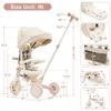 7 in 1 Baby Tricycle Toddler Trike Collapsible Frame Kid Rider Removable Pedal Ages 1Y-6Y view 3