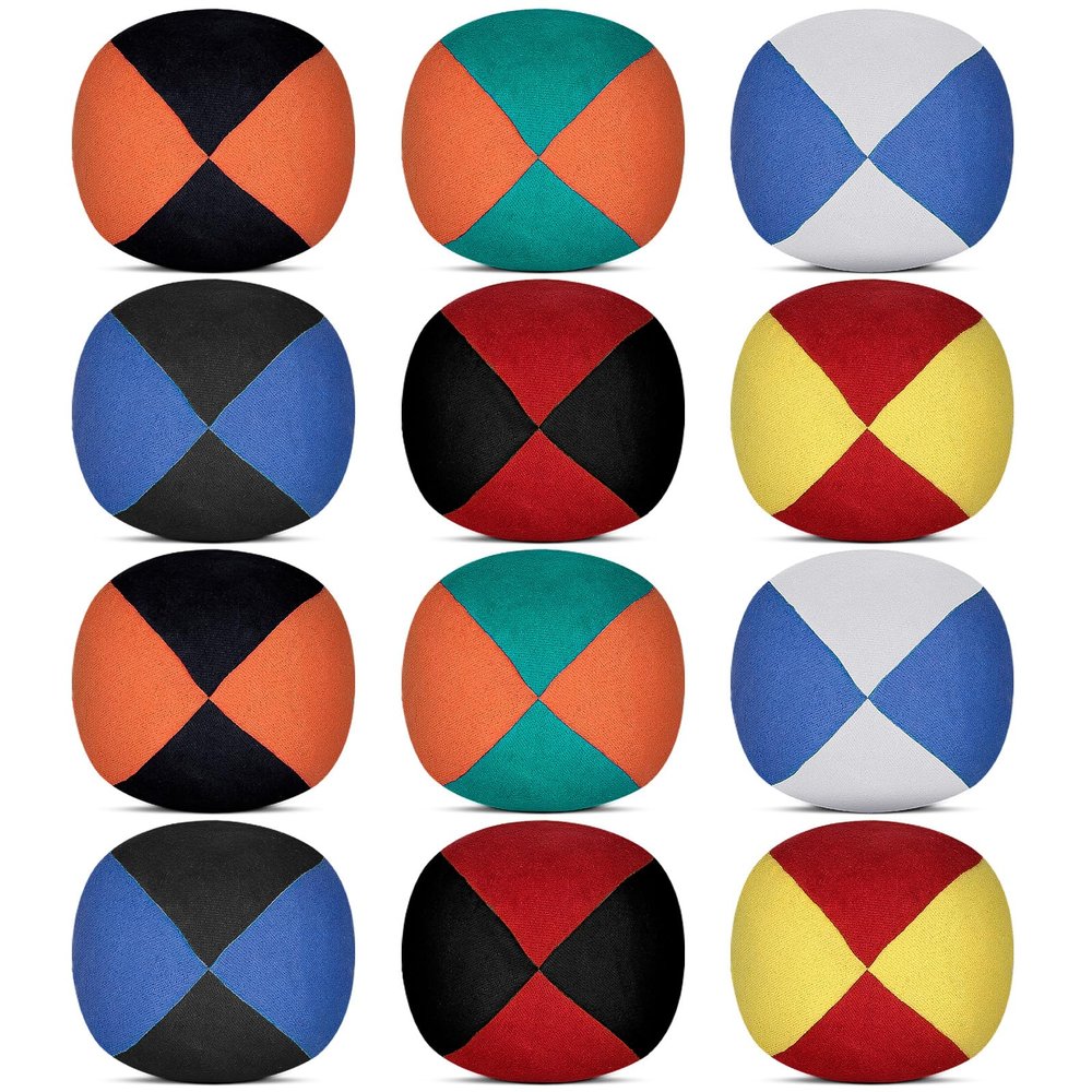12 Pcs 2.56 Inch Washable Footbag Balls Suitable for Juggling Hacky Sack Games Ideal for Teens and Adults Usable for Outdoor Activities and Parties Durable Helps Improve Coordination Great Gift