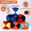 12 Pcs 2.56 Inch Washable Footbag Balls Suitable for Juggling Hacky Sack Games Ideal for Teens and Adults Usable for Outdoor Activities and Parties Durable Helps Improve Coordination Great Gift view 2