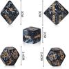 5 Novel Black Plastic Hexahedral Dice Accessory Sets, Fun Family Activities, Classic Party Ktv Tools, Couple Gifts view 3
