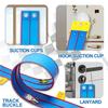 15 FT Flexible Race Track for Kids  DIY Flex Car Track Set with 2 Mini Diecast Cars with Suction Cups, Bendable & Roll-Up Racetrack for Indoor Play (Blue) view 3