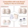 12pcs Breast Pump Parts for eufy, Includes 4pcs Silicone Diaphragms & 8pcs Duckbill Valves Wearable Breast Pump Replacement Accessories Compatible with eufy S1 Pro/S1/E10/E20 view 2