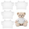 4 PCS Stuffed Bear Basic T Shirt Clothes, White Stuffed Animal Clothes Classic Crew Neck Stuffed T Shirt for DIY Stuffed Animals Accessory Clothe (for 10-12 Inch) view 1