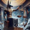1000pcs Jigsaw Puzzle for Adults, Egyptian God of Death, Anubis Wood Jigsaw Puzzle, Brain Challenge Educational Game Relaxation Entertainment Activity Decorative Puzzle 20x28in view 1
