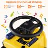 Licensed Scania Ride on Push Car by INFANS with 3 Sound Effects, Storage, Toddler Sliding Construction Truck, Yellow view 3