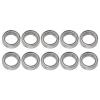 10PCS RC Ball Bearing Kit, Steel Metal ielded Ball Bearings, High Rotation Speed Low Friction Bearings for 1/10 RC Cars, Compatible with D Racing 10421 S, Silver Color, 15 x 10 x 4 view 1