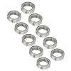 10PCS RC Ball Bearing Kit, Steel Metal ielded Ball Bearings, High Rotation Speed Low Friction Bearings for 1/10 RC Cars, Compatible with D Racing 10421 S, Silver Color, 15 x 10 x 4 view 4