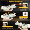 Tcxomino Automatic Shell Ejecting Toy Gun for Age 13+ Years, Fidget & Shooting Game, Realistic Toy Pistol with 120 Soft Bullets, 18 Shells & 2 Magazines, Ideal Gift for Halloween Christmas(White) view 2