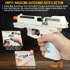 Tcxomino Automatic Shell Ejecting Toy Gun for Age 13+ Years, Fidget & Shooting Game, Realistic Toy Pistol with 120 Soft Bullets, 18 Shells & 2 Magazines, Ideal Gift for Halloween Christmas(White) view 3