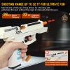 Tcxomino Automatic Shell Ejecting Toy Gun for Age 13+ Years, Fidget & Shooting Game, Realistic Toy Pistol with 120 Soft Bullets, 18 Shells & 2 Magazines, Ideal Gift for Halloween Christmas(White) view 4
