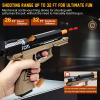 Tcxomino Automatic Shell Ejecting Toy Gun for Age 13+ Years, Fidget & Shooting Game, Realistic Toy Pistol with 120 Soft Bullets, 18 Shells & 2 Magazines, Ideal Gift for Halloween Christmas(Sand) view 4